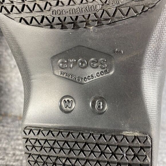 Crocs Clogs Shoes Womens 8 Tie Dye Neria Pro Work Slip Resistant Career Comfort - Picture 9 of 10